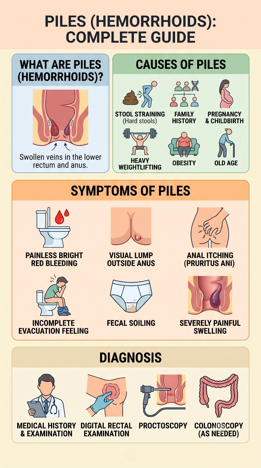 Piles Causes Symptoms Diagnosis